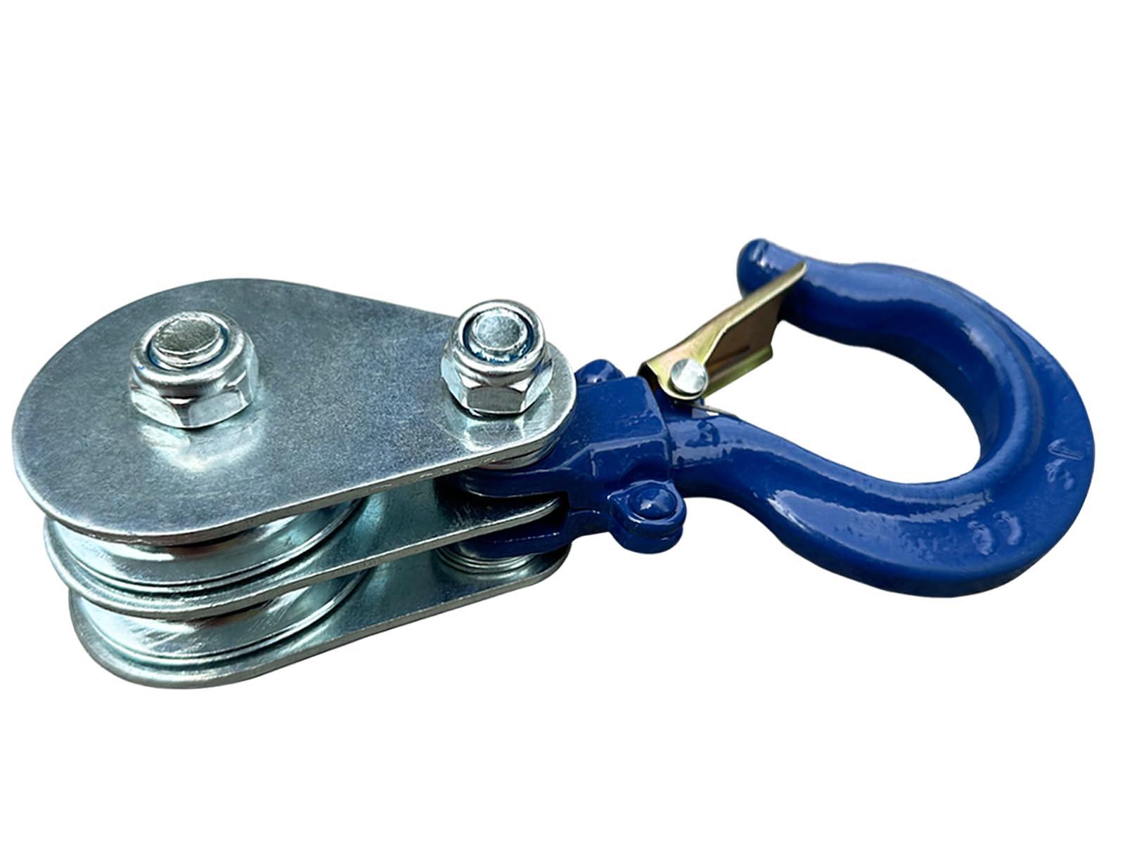 Amazon | WANMEIZI ダブルプーリー 1トン スナッチブロック フック付き