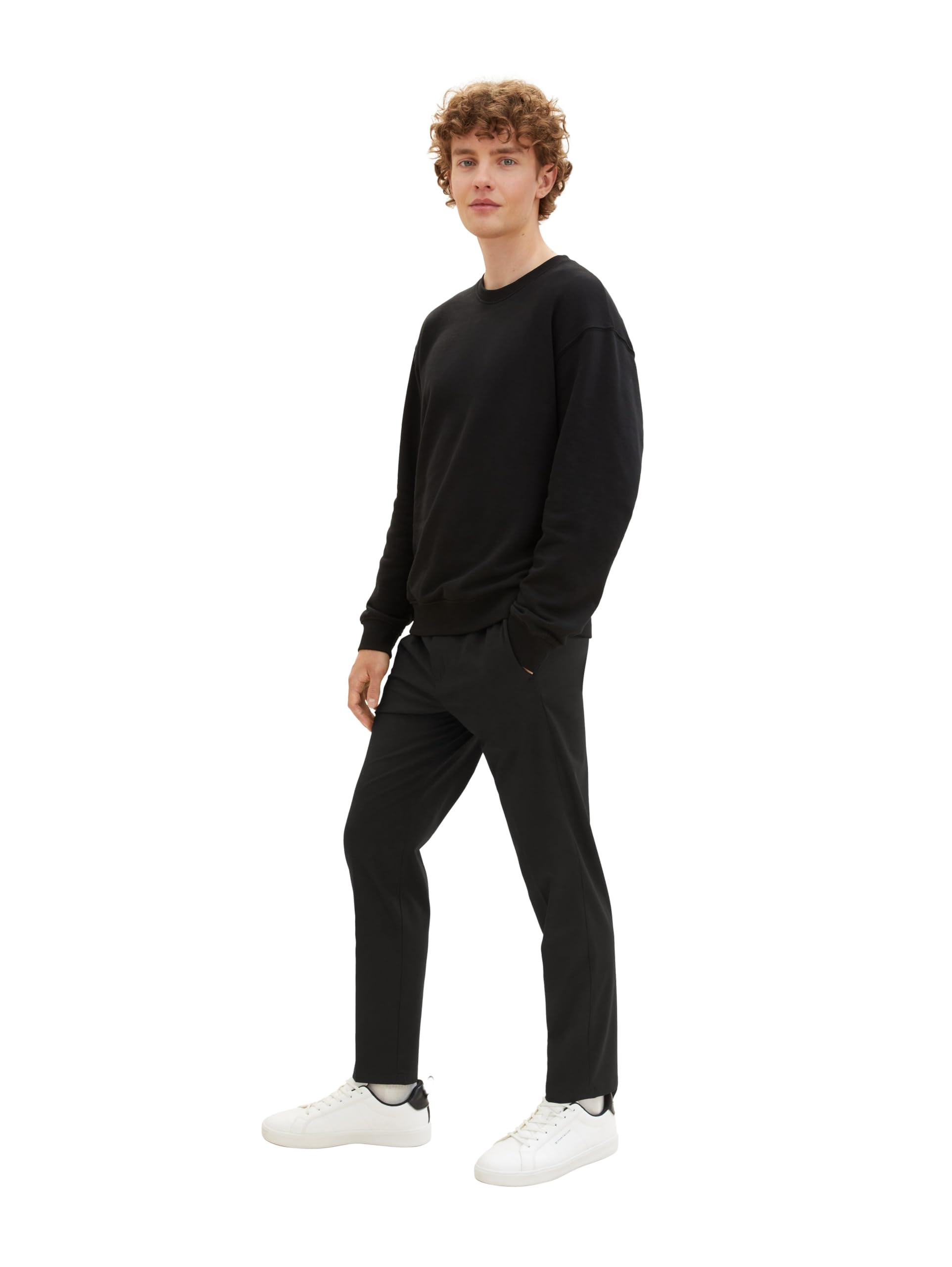 Tom Tailor Denim Herren Relaxed Tapered Fit Hose in Ankle-Länge