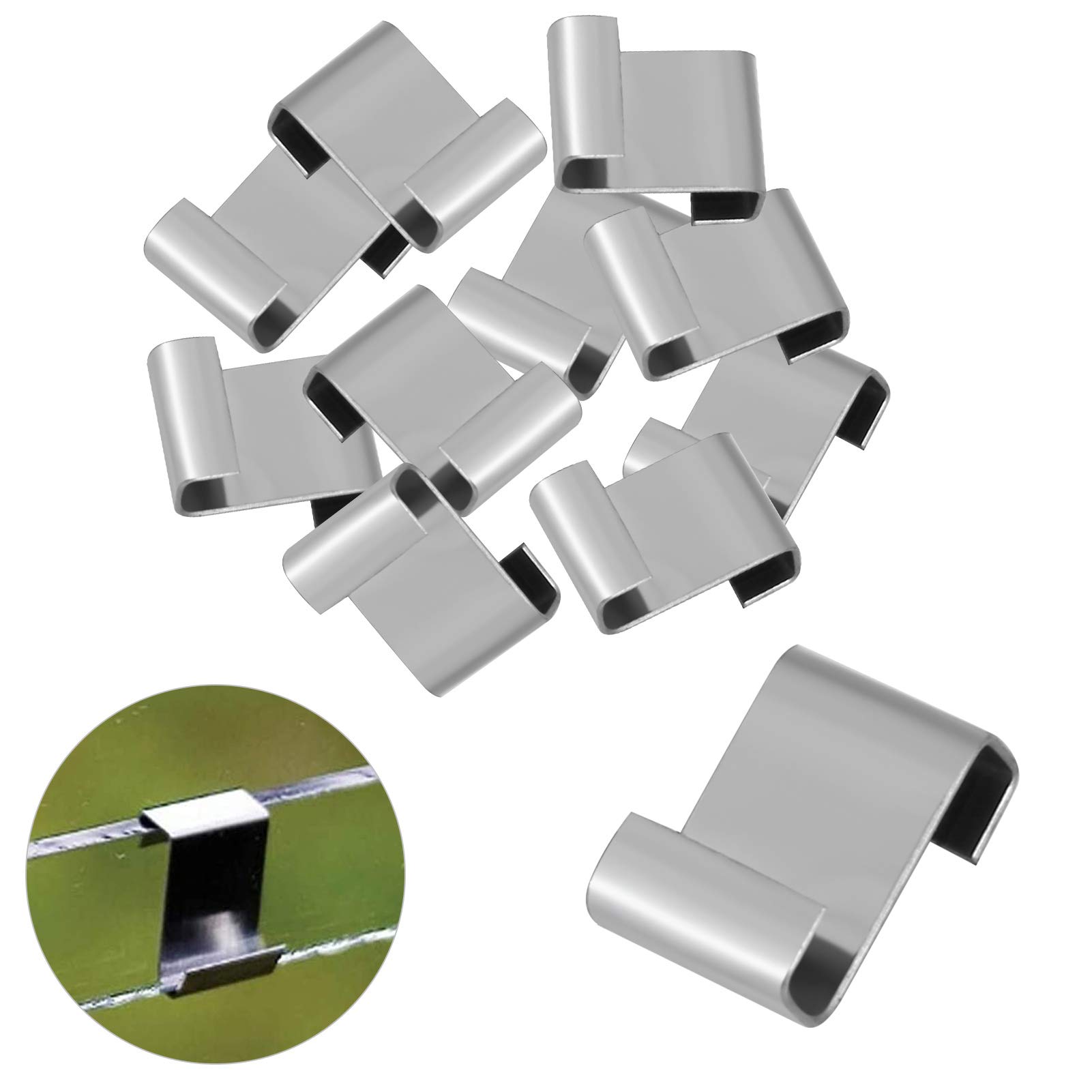 50 Pezzi In Acciaio Inossidabile Tipo W Clip Per Vetri Spessi Per Serre Strumento Per Lastre Di Plexiglas Su Serra 86947836
