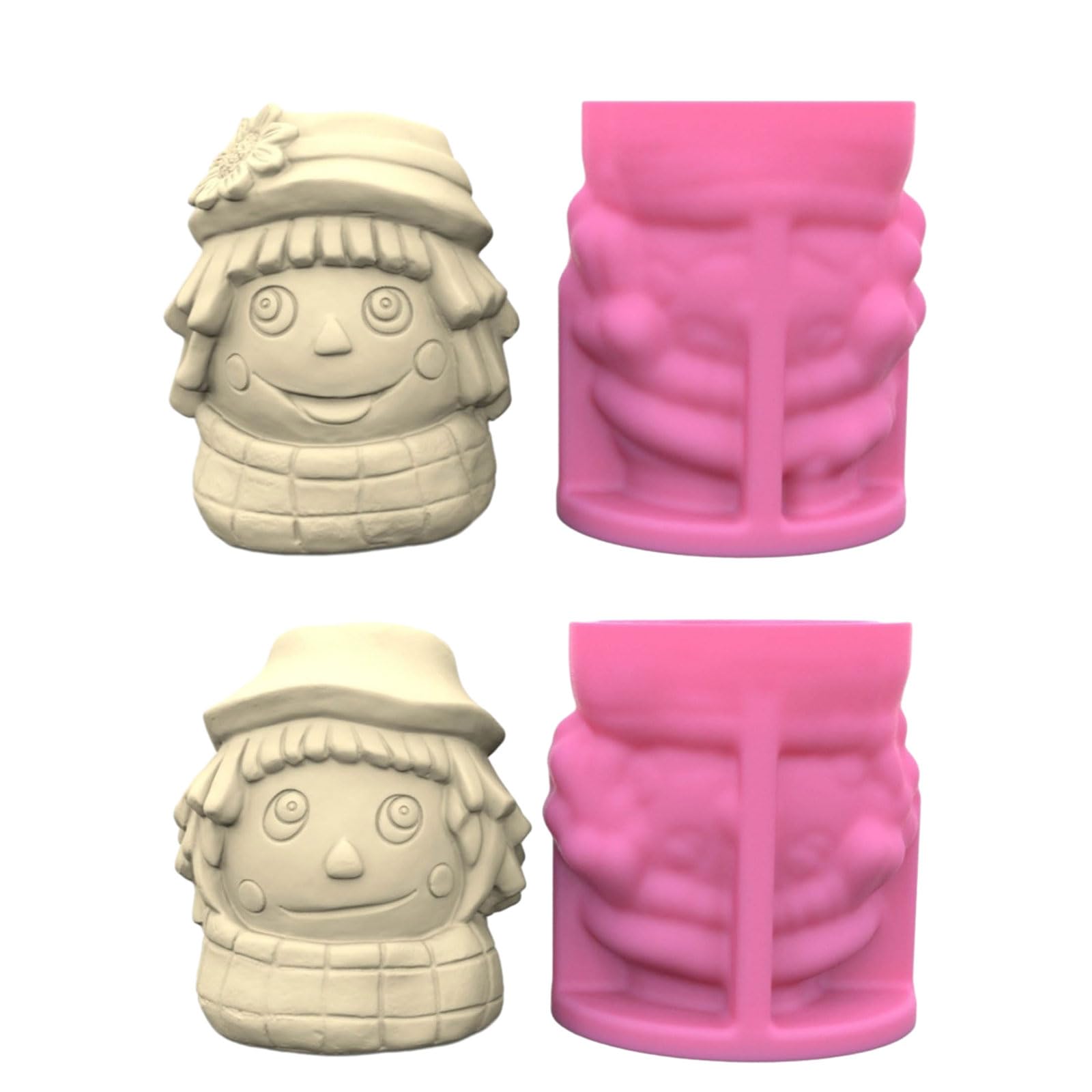 YPBEW and Sister Pen Holder Mold for Pen Holder Gypsum Ornament Home Decor Stationery Organiser Realistic and Attractive Appearance