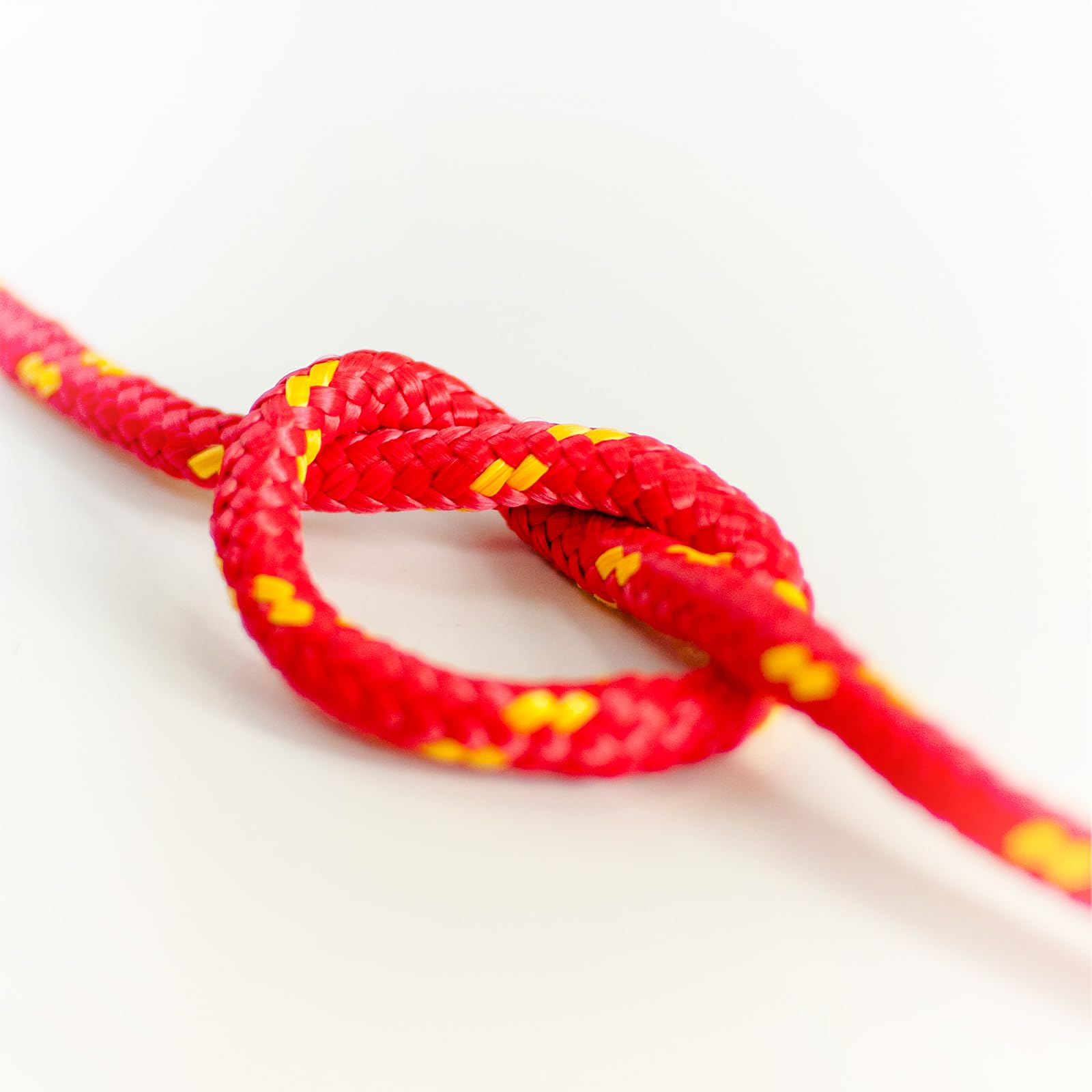 Cuerda de polipropileno roja de Seiltech.de, 14 mm, 50 m, soporta hasta 82 kg, cuerda textil trenzada, cuerda de plástico trenzado