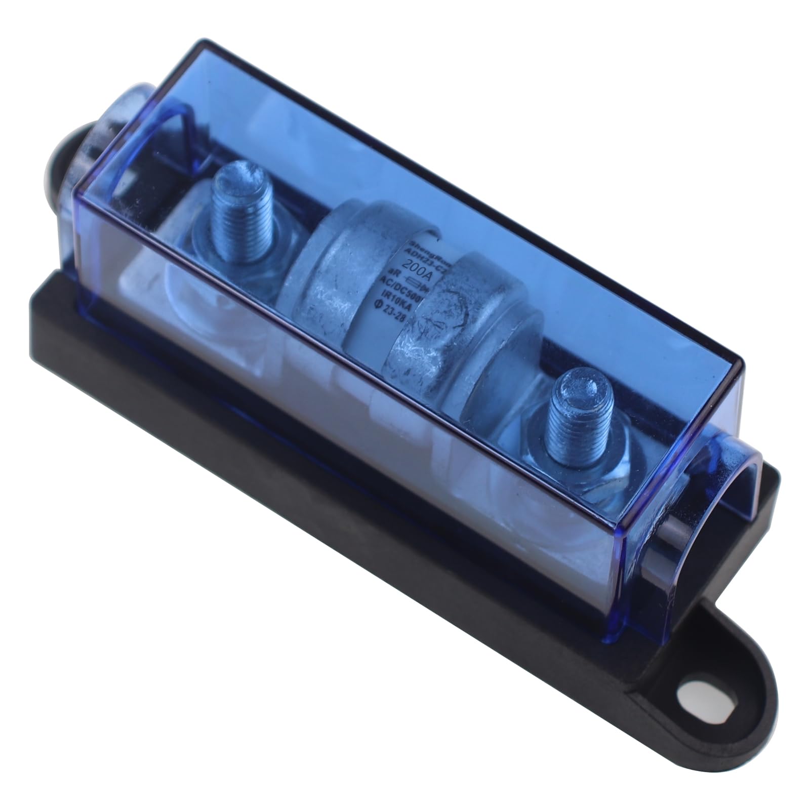 200 Ampere Klasse T Sicherung mit Block, Betrieb 500V DC, 200A IR 10KA Sicherung ANL Block für Wechselrichter, ATV, Wohnmobil, Boot, Autos, LKW, Autoradios Systeme