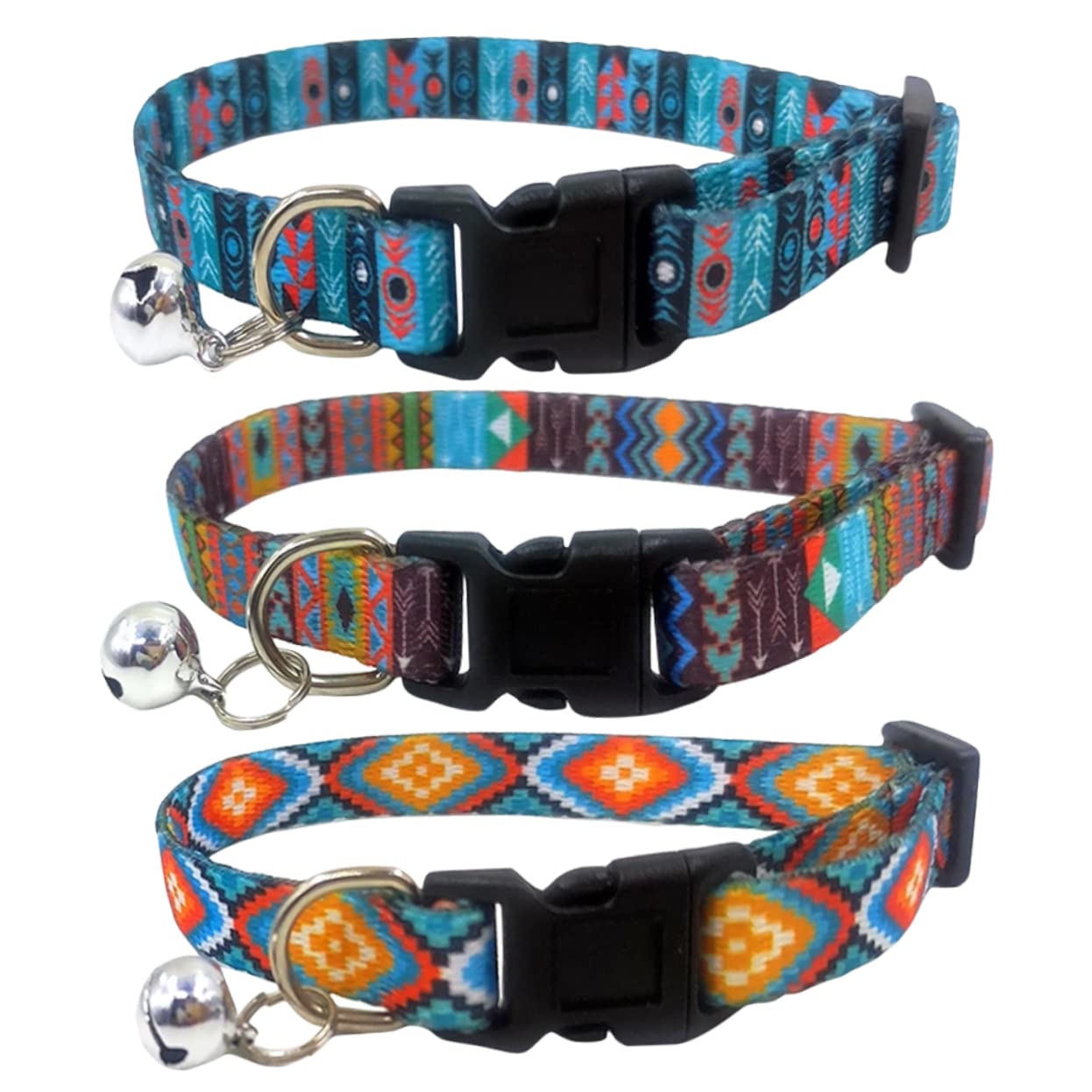 INOOMP 15stücke Teiliges Bohemian Katzenhalsband Verstellbar Für Kätzchen Und Kleine Hunde Mit Glöckchen Hautfreundlich Und Dekorativ Für Tägliches Tragen Und Feste