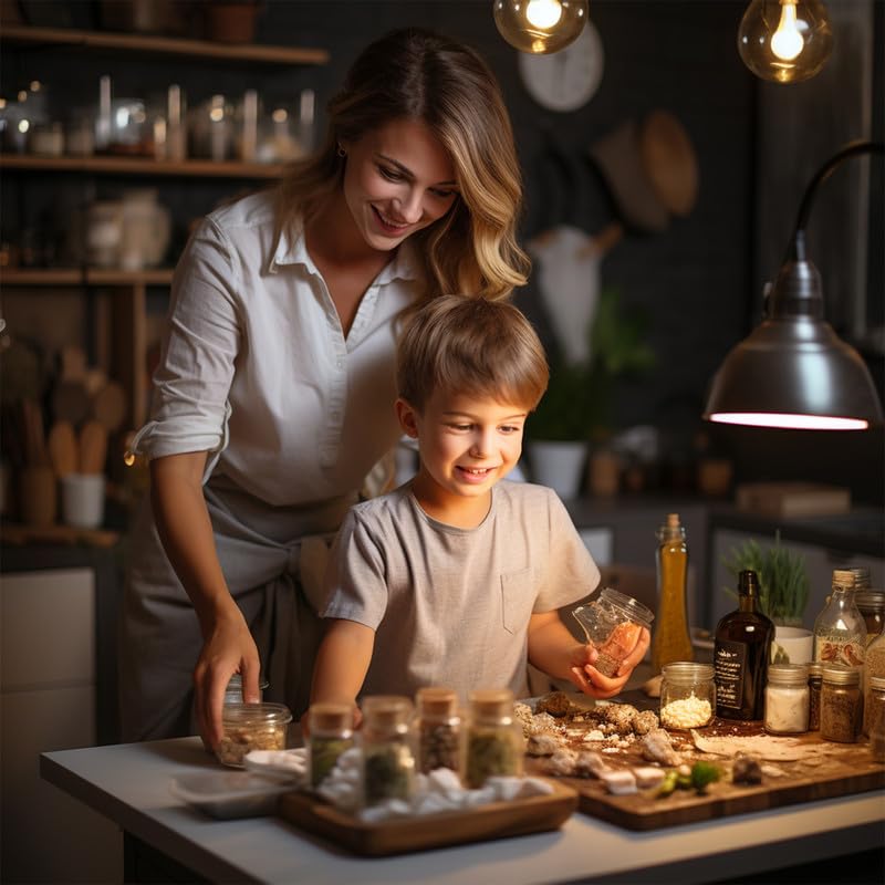 Miniatura 7 de Taburete de cocina para niños con barandilla de seguridad, torre de aprendizaje de madera, 3 plataformas ajustables, antideslizante