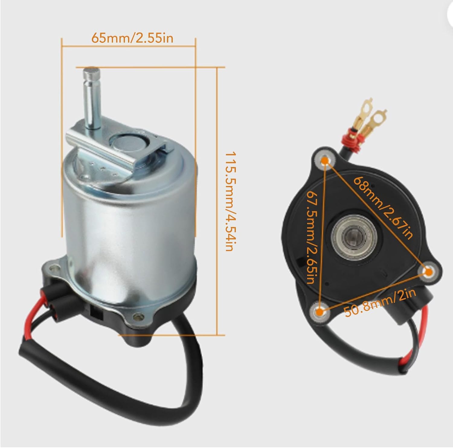 banapoy ABS Brake Booster Pump Motor, 47960-60050, 47070-60030 ABS Pump Brake Booster Motor, Replacement for 2006-2018, for 2007-2018