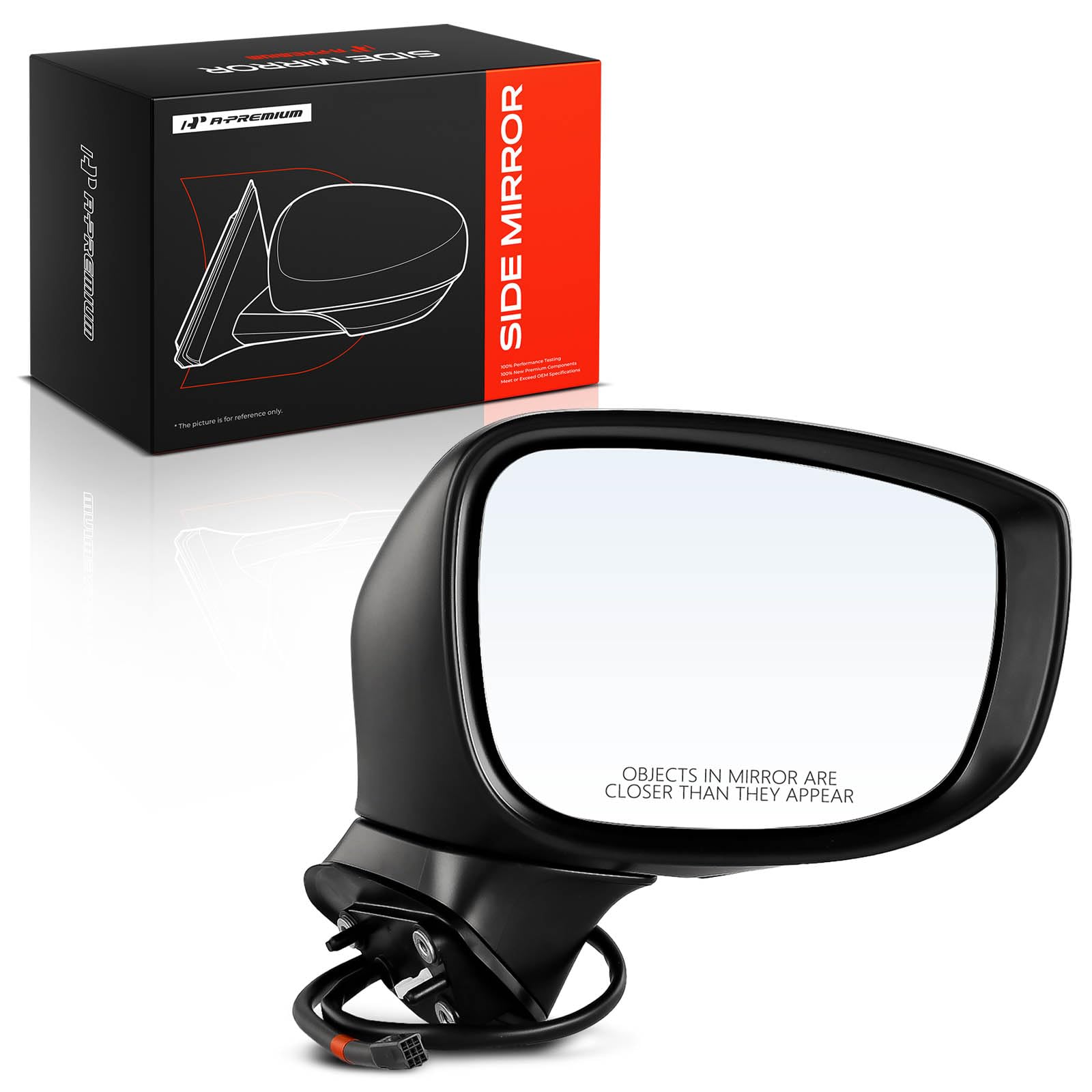A-Premium Passenger Side Power Door Mirror Compatible with Mazda