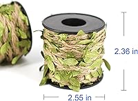 Vista 2 de Cuerda natural de yute de hojas moradas de 33 pies de cuerda de arpillera de cáñamo de 3 capas, cuerda de arpillera de cáñamo, resistente