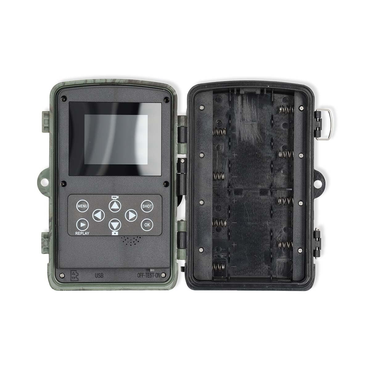 Wildlife Kamera - 4K@10fps - 50 MPixel - 5 MPixel CMOS - IP65 - Schwarz No-Glow IR - Nachtsicht - Blickwinkel: 60 ° - Bewegungssensor - Erfassungswinkel: 130 ° - Erfassungsbereich: 20 m