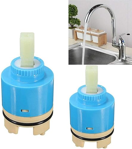 Miniatura 4 de Cartucho de repuesto para válvula de grifo, cartucho de disco de cerámica para lavabo de cocina de una sola manija, piezas de grifo de baño (1.378
