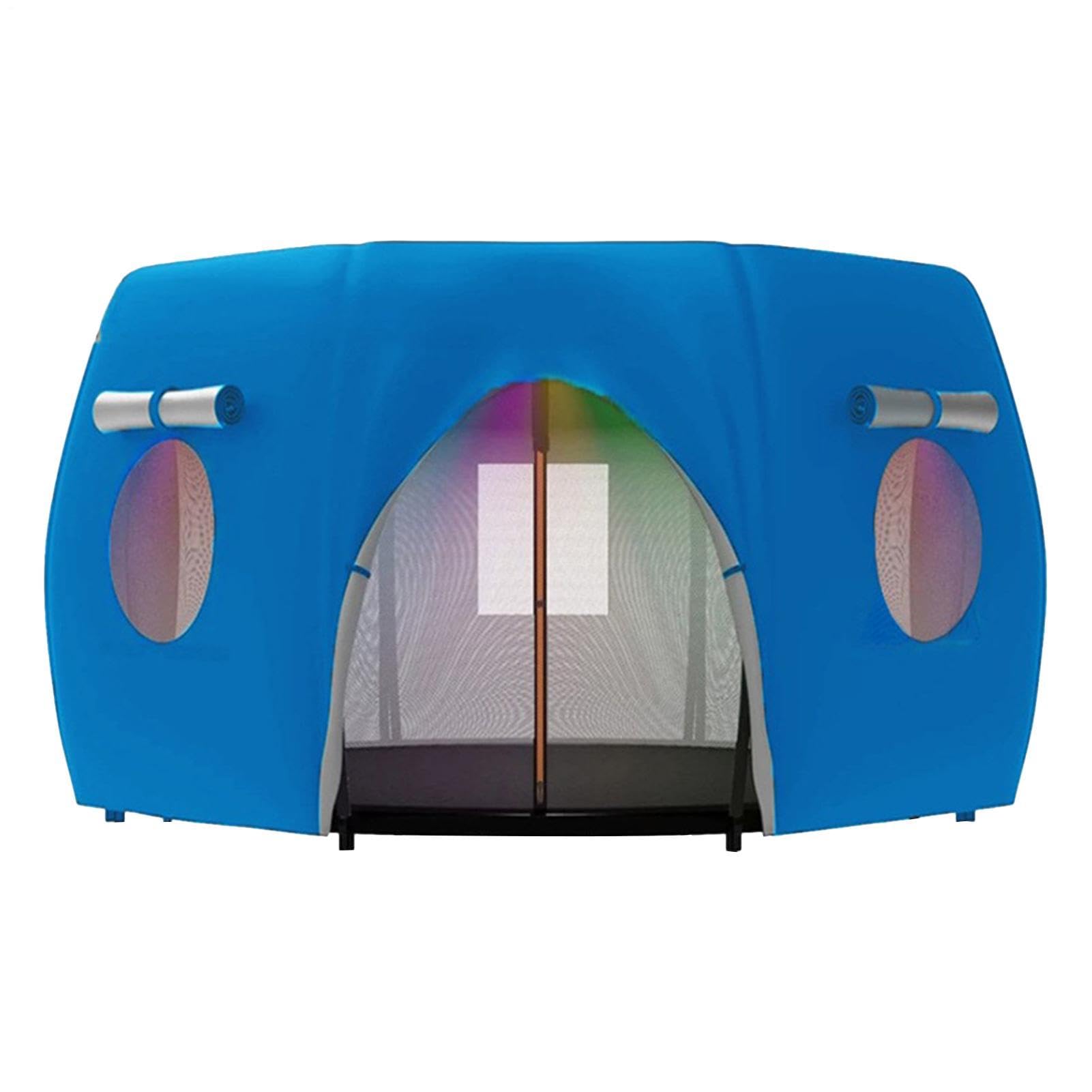 Trampoline Tent Cover, Oxford Cloth Sun Shade With Ventilated Window, Waterproof UV Protection Windproof Sun Rain Proof Trampoline Canopy For 6FT 8FT 10FT 12FT 14FT Patio