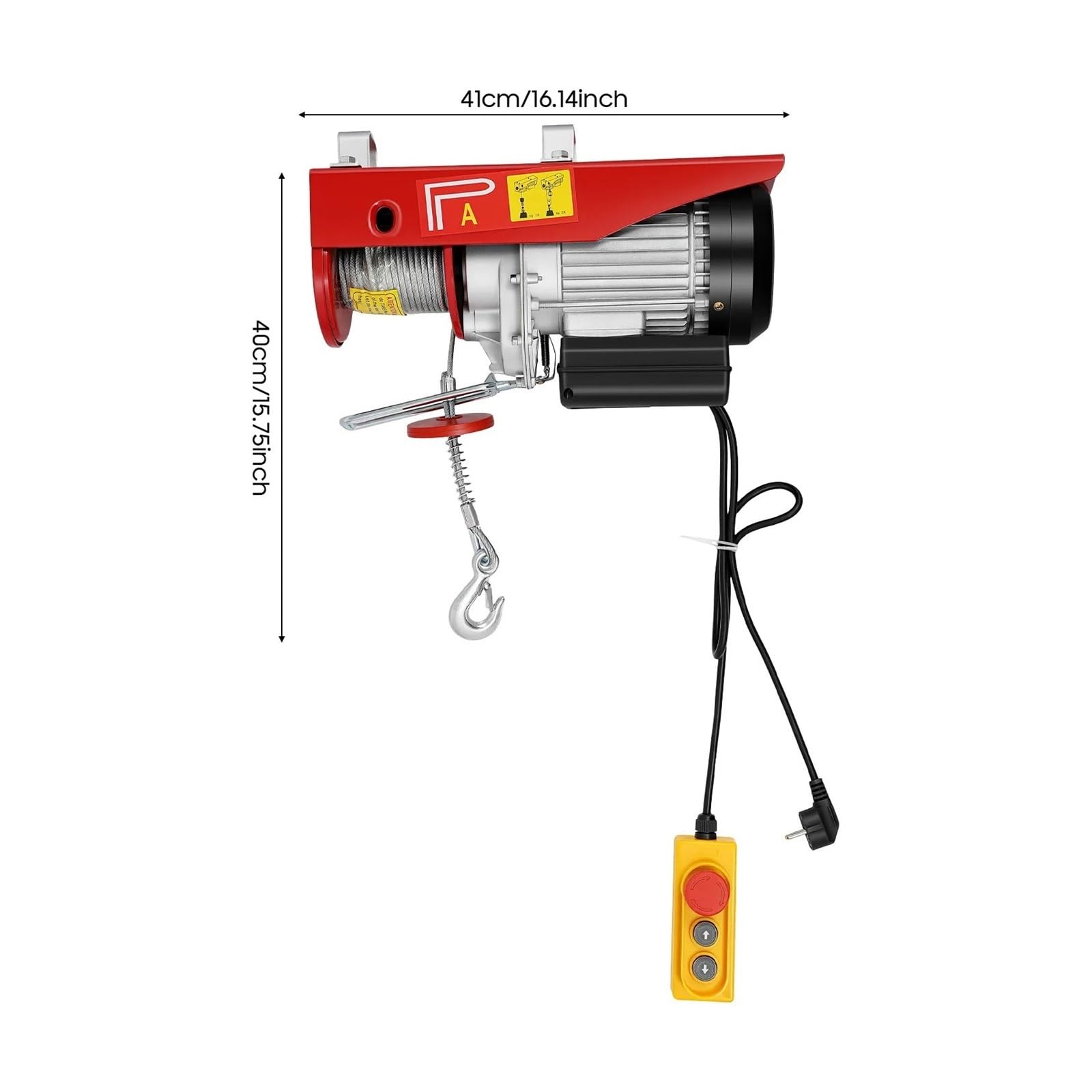 Elektrische Winde 800 Kg Industriehebemaschine Mit Gehäuse Aus Legiertem Stahl Und Einfacher Druckknopfsteuerung Für Lagergarage Elektrischer Hebezeug-Stützarm flaschenzug