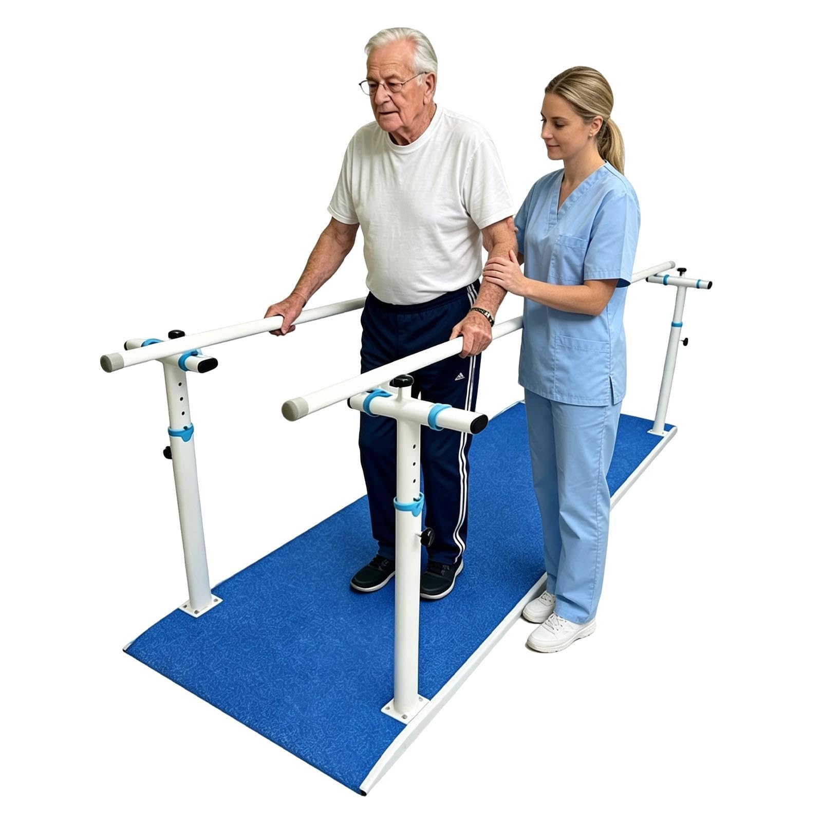 Barres Parallèles de Physiothérapie, Hauteur et Largeur Réglables