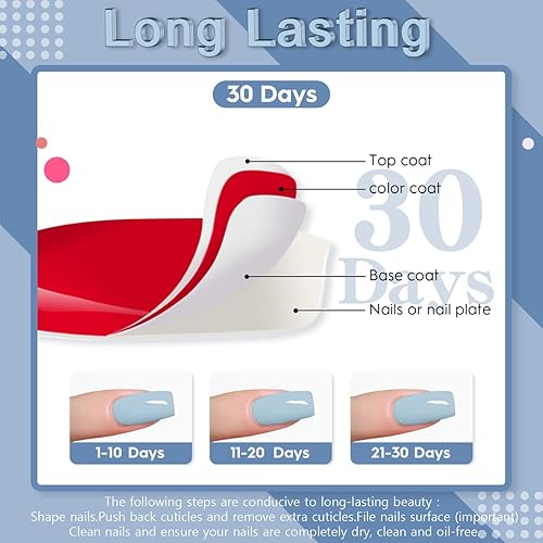 Miniatura 5 de YADADA Esmalte de uñas de gel, esmalte de gel beige blanco, esmalte de uñas de gel neutro, esmalte de gel colores otoñales, 0.42 onzas líquidas