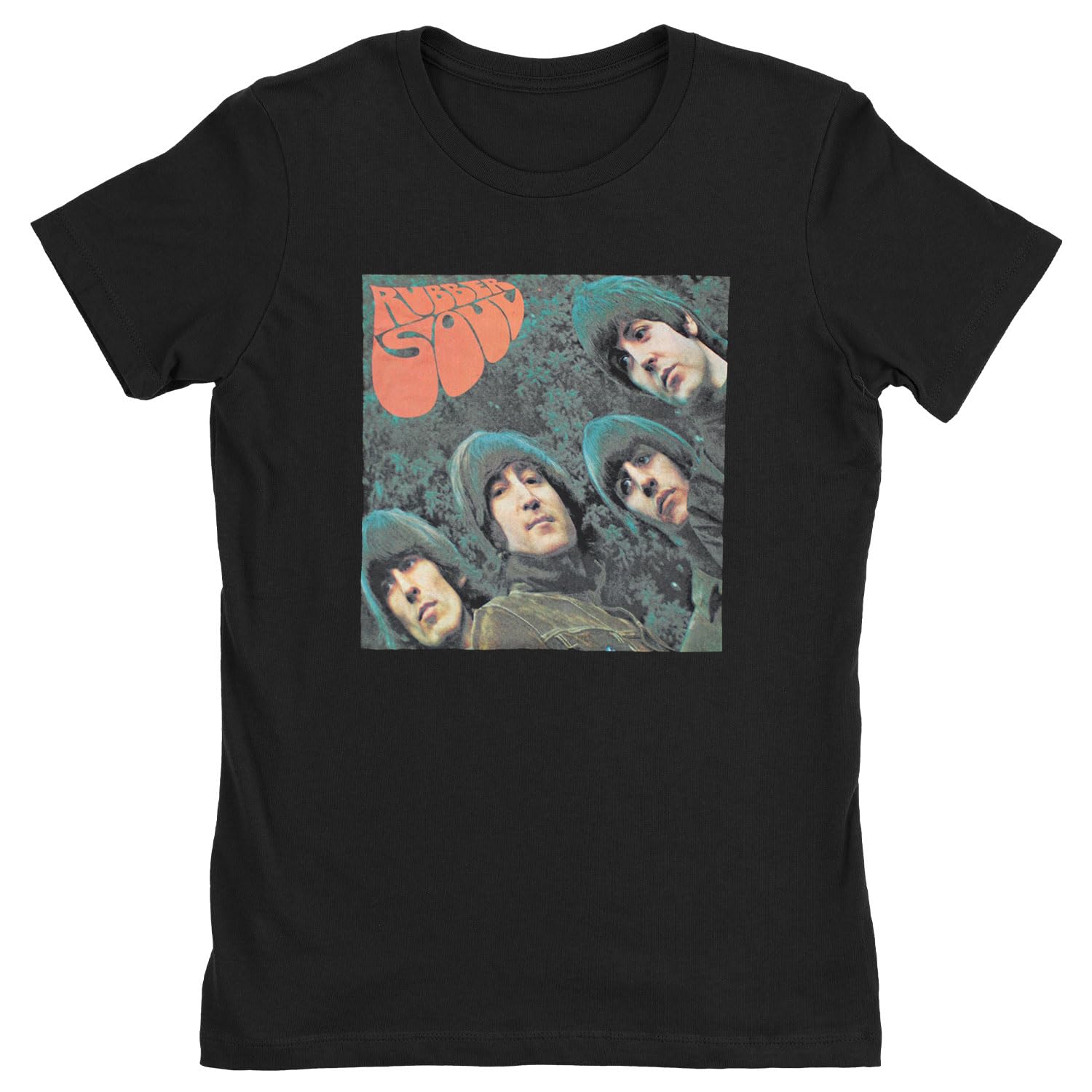 The Beatles Rubber Soul Album Boyfriend Fit T Shirt M Black