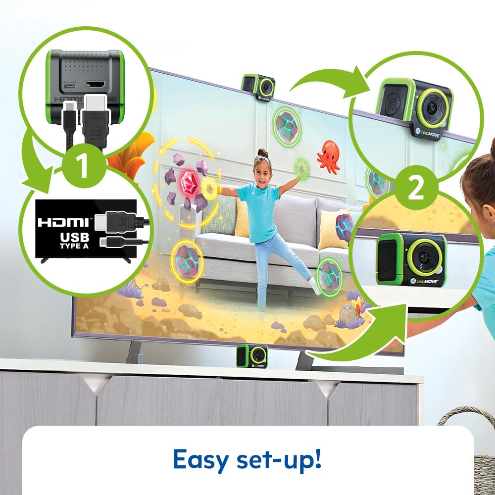 Leapfrog LeapMove 25 Console di Gioco precaricata, per apprendimento e apprendimento, Console di Giochi educativi per età dai 4 ai 7 Anni, Versione Inglese