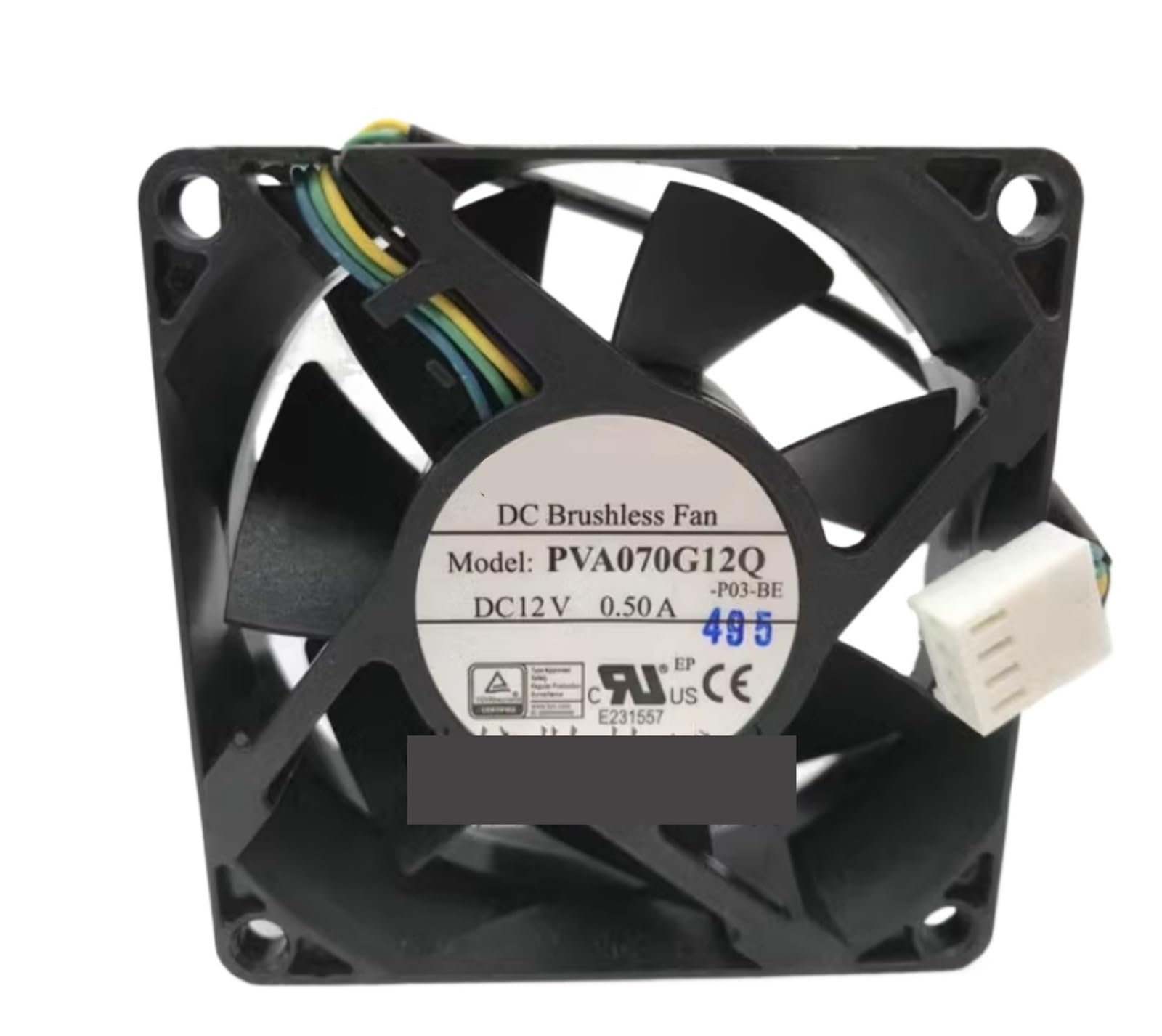 YUSKICCNE 7025 PVA070G12Q DC12V 0.50A 4-Wire Cooling Fan