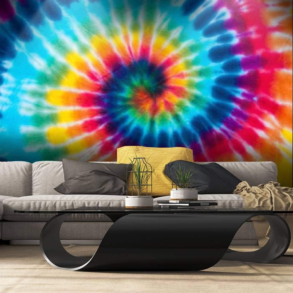 Top Brands Wall Mural Vibrant Tie Dye Peel and Stick Wallpaper Self Adhesive Wallpaper Large Wall Sticker Removable Vinyl Film Roll Shelf Paper Home Decor