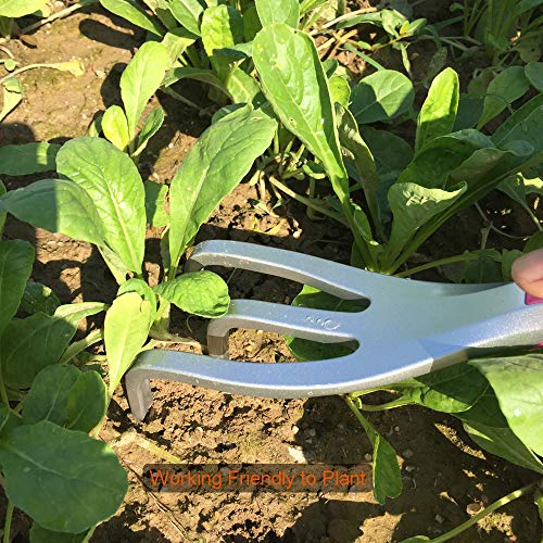 Gardening Tool Set Light Weight, 3Pc Bend Proof Gardening Kits, Hand Shovel One-Piece Aluminum, Gardening Gifts For Women, Hand Scoop, Small Trowel, Garden Rake, Pink #TOP5