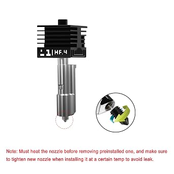 0.4mm High Flow Printer Hotend Print Head for Bambu Lab H2D/H2D Laster Hot End/Printhead, High Speed ​​Precision High-Temperature Kit for Bambu Lab H2D 3D Printer