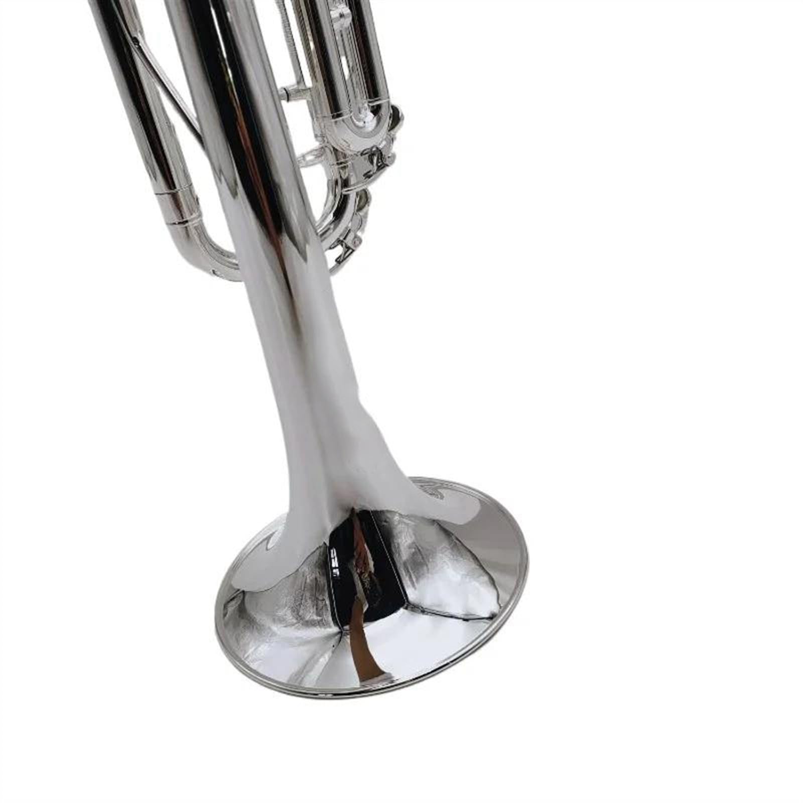 Standard Trompeten Bb-Tuning-Trompete Aus Messing Versilberte Oberfläche Musikinstrument Trompete Mit Kofferzubehör