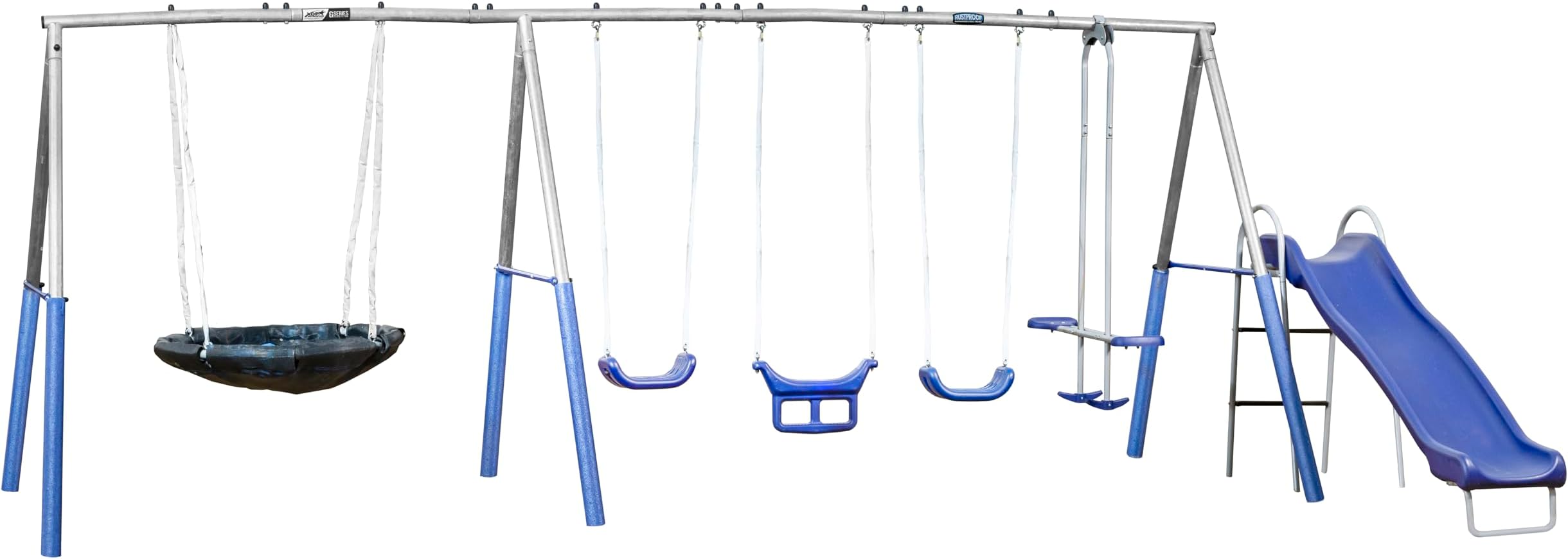 Fun Forever Plus playground set for backyards water slide included