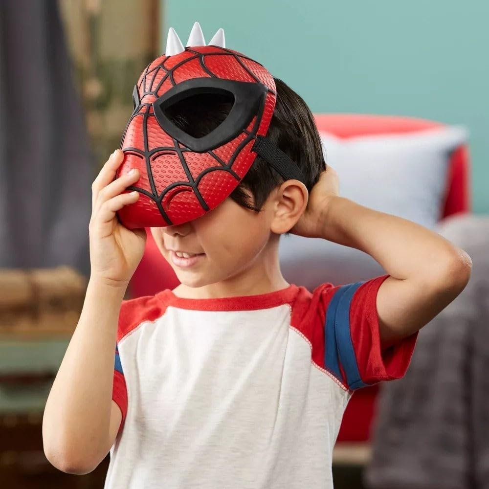Marvel Spider-Man Across The Spider-Verse Spider-Punk Mask for Kids Roleplay and Costume Dress Up, Toys for Kids Ages 5 and Up - Image 9