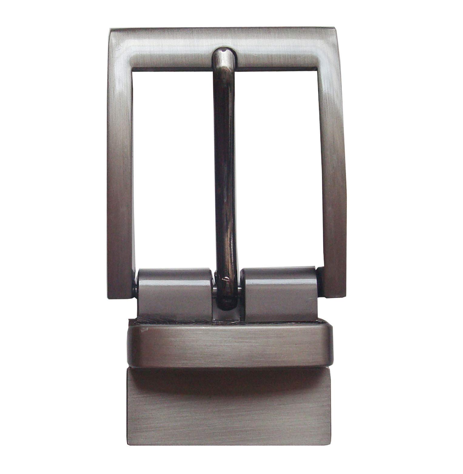 Men's 1-3/8'' (34mm) Zinc Alloy Solid Belt Buckle,leather straps Swivel clamp Reversible Belt Buckle