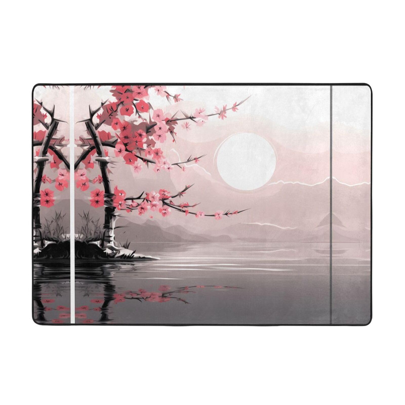 Tapis en bambou BROLEO fini les sols froids avec ce tapis de sol salon doux et zen