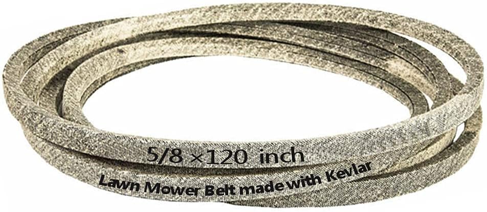 Lawn Mower Belt Replacement Belt 5/8" x 120" for John Deere M118685 M112269 M154960 with Kevlar