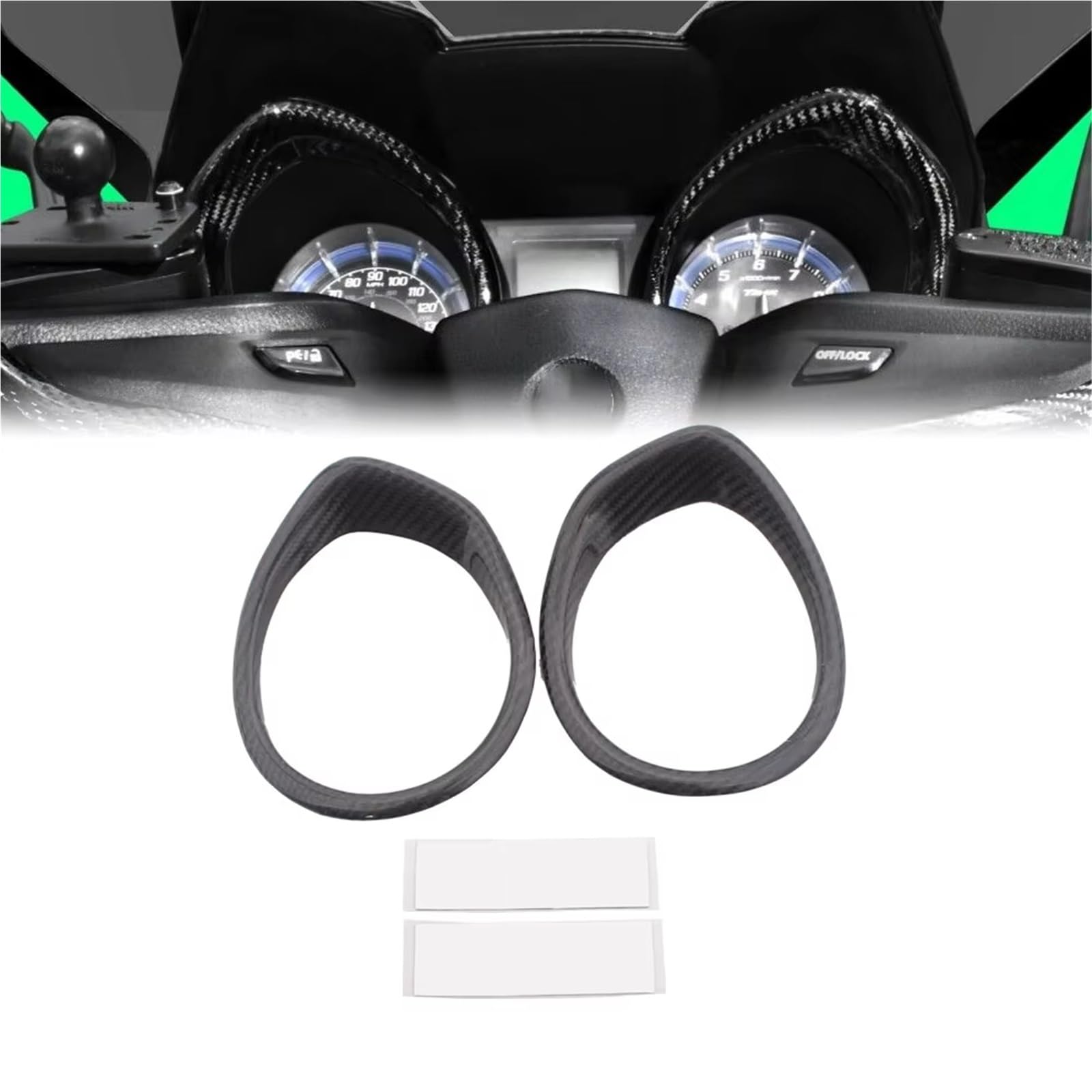 Marco Instrumento Compatible Con YAMAHA Para TMAX 530 560 Para Sport Edition 2019, Carenado Interior Motocicleta Velocímetro Tacómetro Anillo Cubierta Bisel