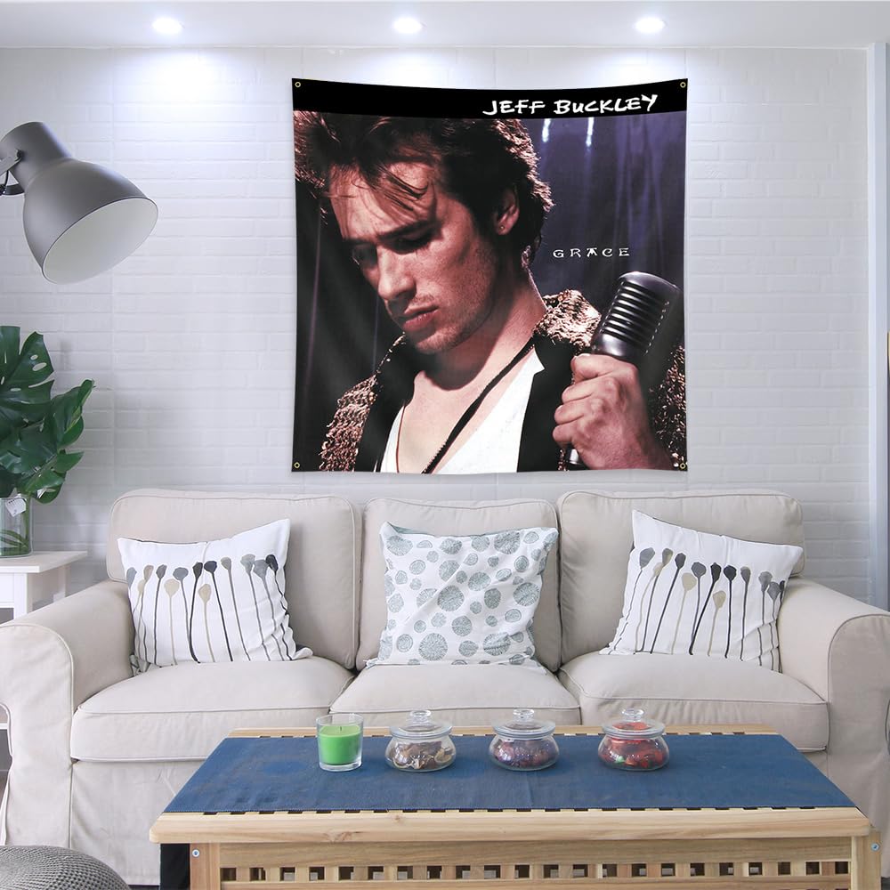 Jeff RIP Buckley Tapestry - 30x40 Inch Polyester Wall Hanging, Aesthetic Graphic Decor For Living Room, Bedroom, Or Kitchen