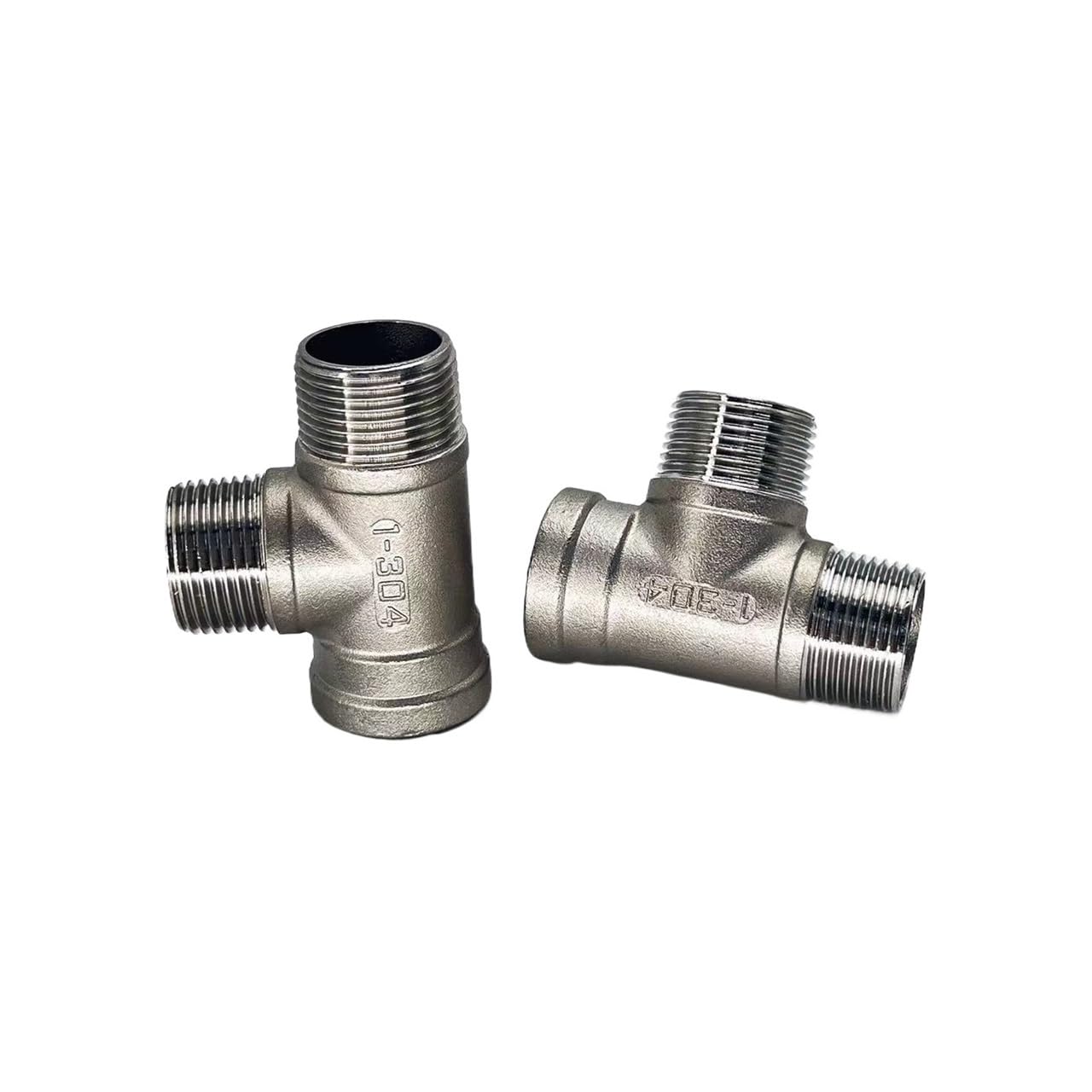 314 304 MMF Tees Accesorio de fundición 3 vías, macho-macho-hembra acero inoxidable 3/4" Agua Gas Petróleo(4")