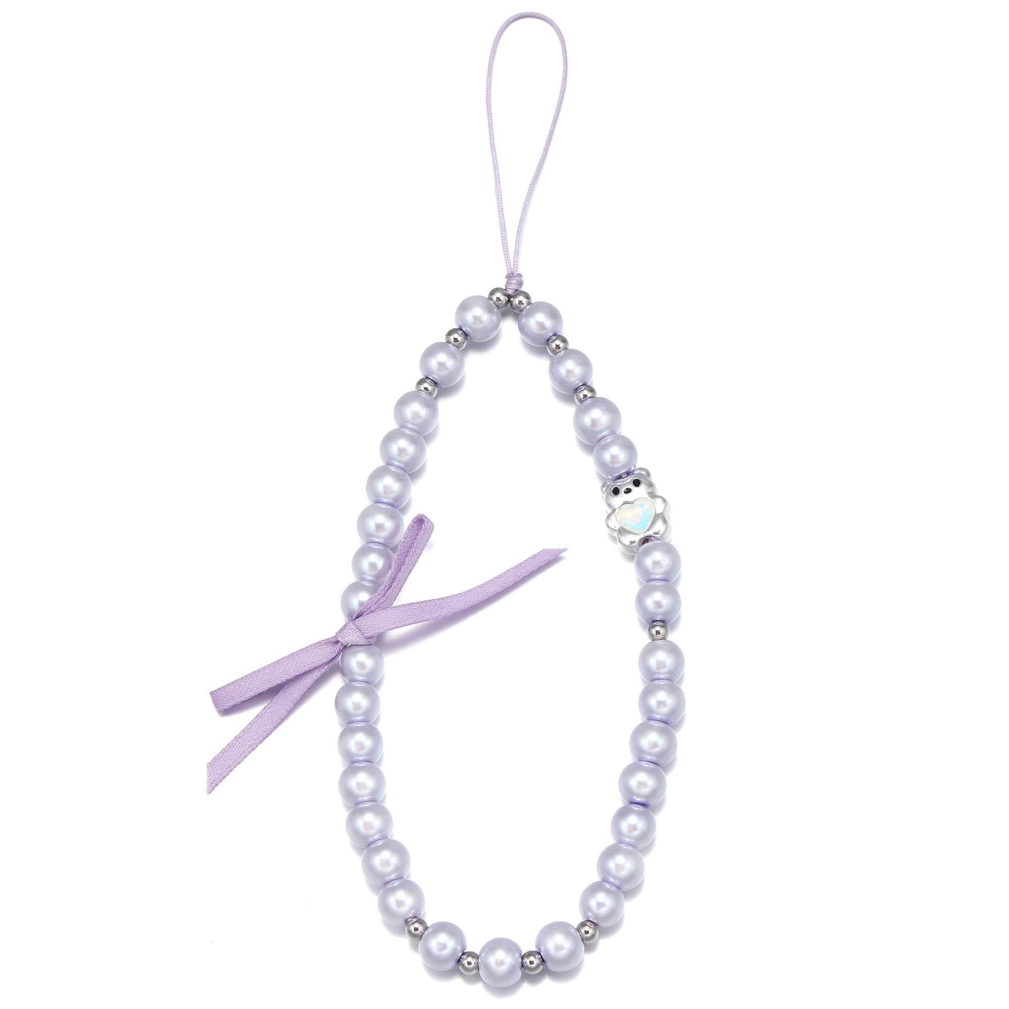 Phone Charm Crystal Chain Pearl Phone Charms Strap Handmade Aesthetic Bag Keychain Camera Charms for Women