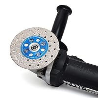 Vista 4 de Disco de diamante de 4 pulgadas para amoladora angular de pulido de granito de hoja de diamante de corte rápido y molienda