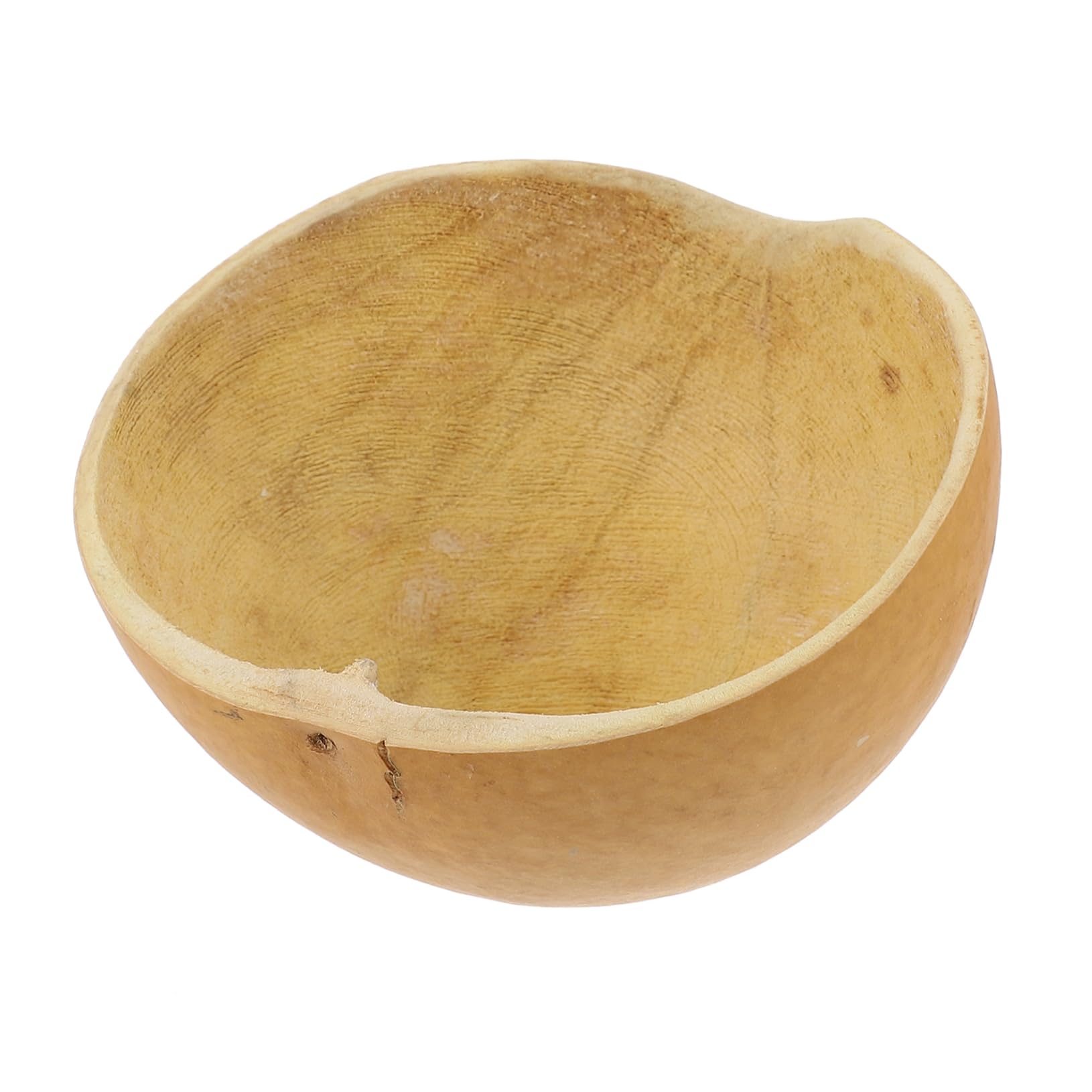 Garneck 3pcs Natural Gourd Water Scoop Multifunctional Kitchen Ladle Comfortable Handle Capacity Practical Household Tool for Water and Soup Serving Yellow