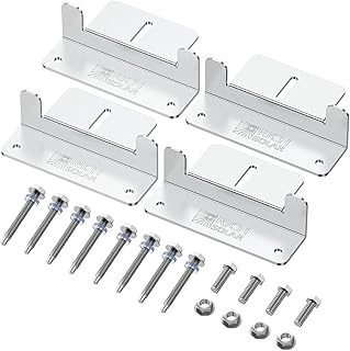 RICH SOLAR Solar Panel Mounting Hardware Z Brackets for RV Roof Boat Set...