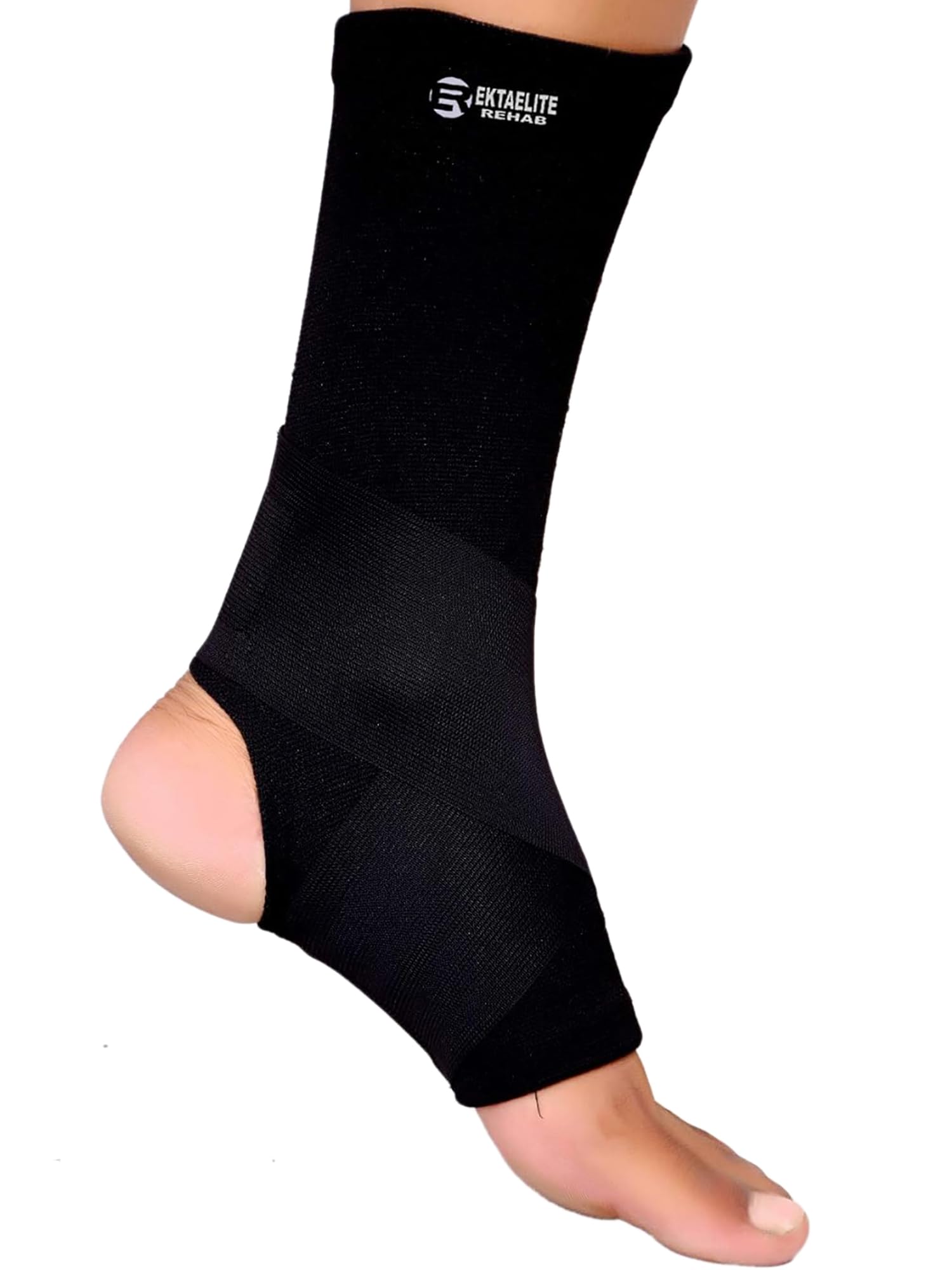 Anklet with Binder Ankle Support Brace for Pain relief Arthritic Pain, Swelling, Stiff Joints Anklet binder for Men and women (S, Black)