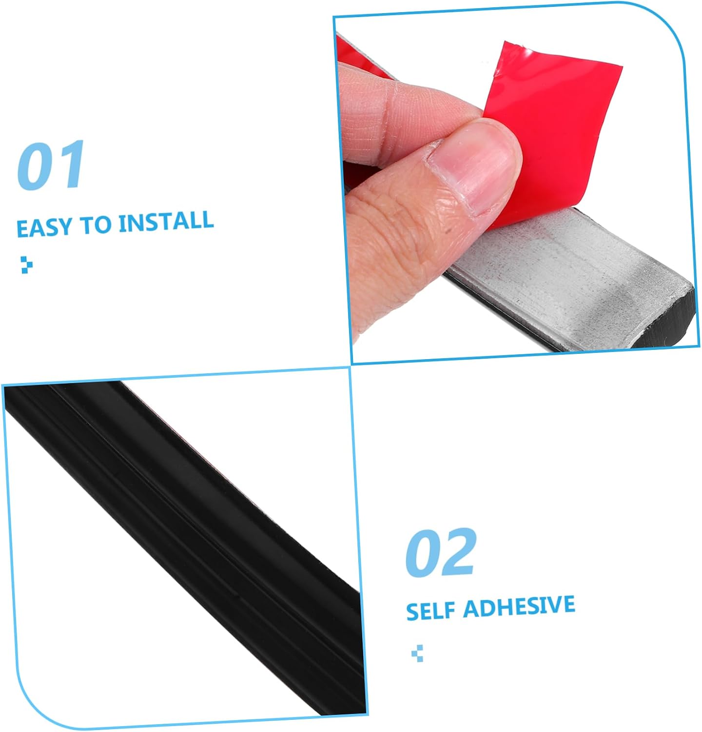 LALAFINA Self Adhesive PVC Decorative Trim Flexible Mirror Edge Molding Peel and Stick Installation for Door Frames Windows Long Bendable Design for Unique Wall Decor