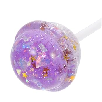 淡いラベンダーカラー 紫陽花ロリポップキャンディー フェイクスイーツ Amazon | Abaodam シミュレーショングリッターロリポップ 10個