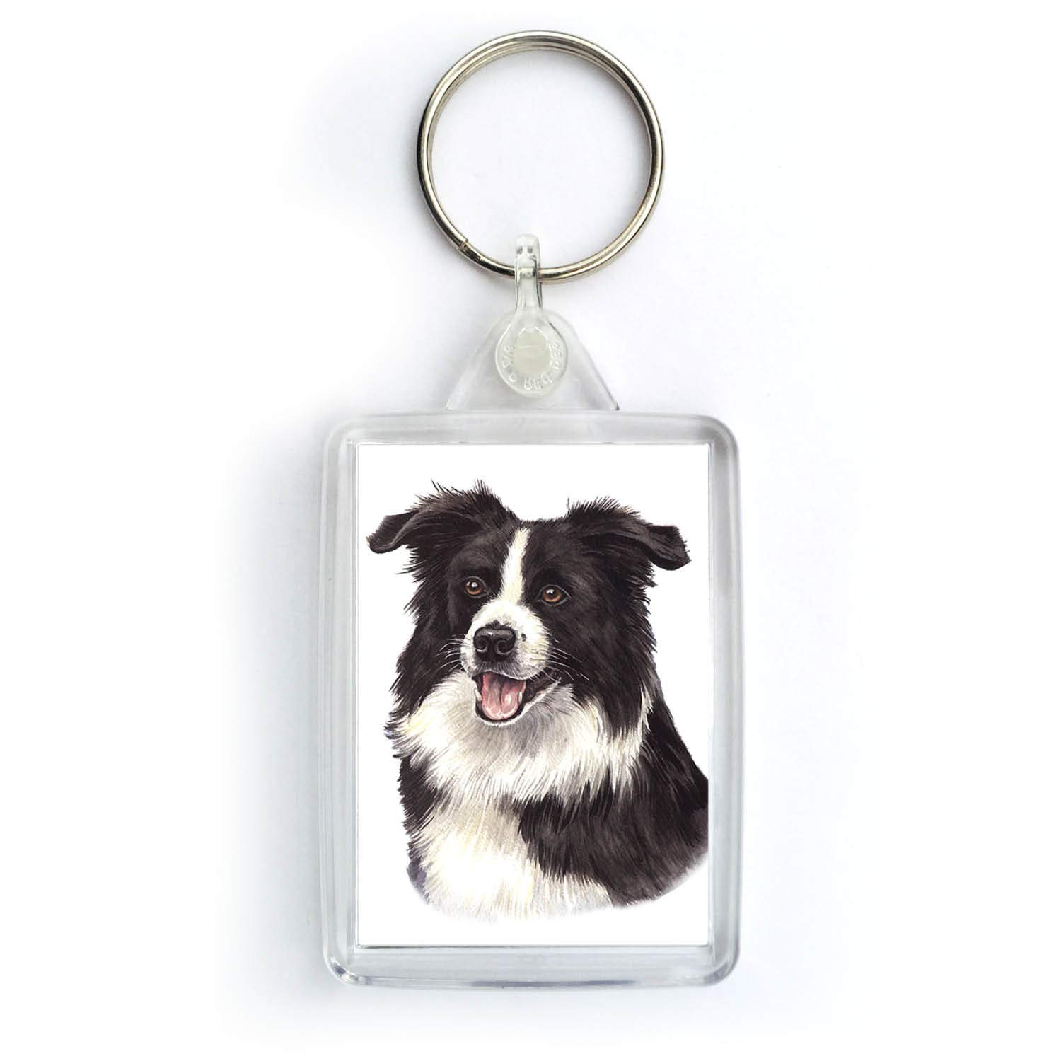 WaggyDogz Border Collie Dog Keyring (KRG-16)
