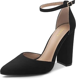 Black Heel Closed Toe with Ankle Straps