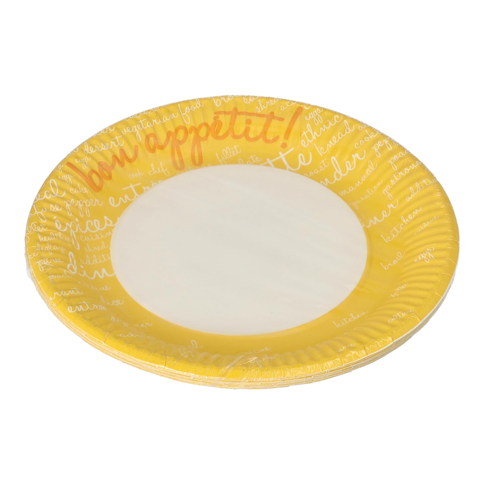 PAPSTAR Table Pleasures - Platos (200 unidades, cartón, 23 cm de diámetro), color amarillo