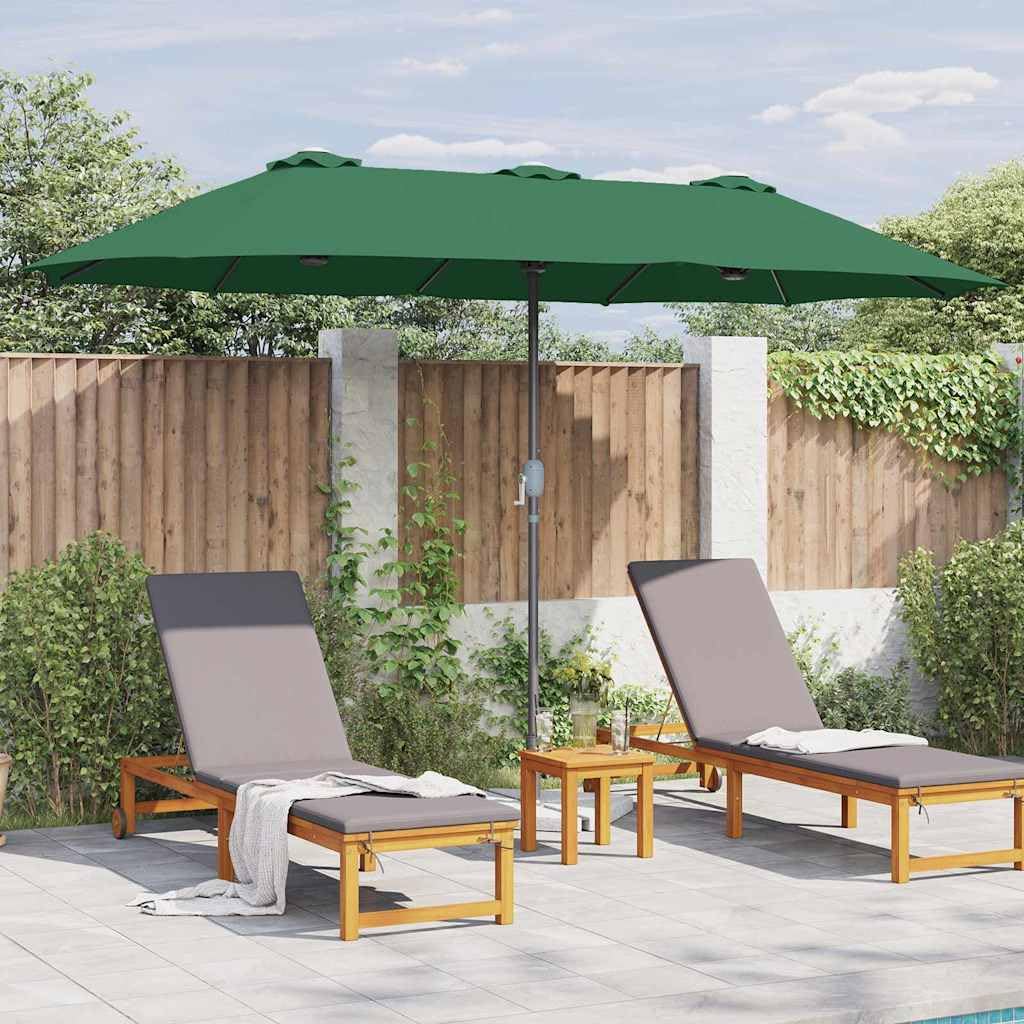 SYDE Zielony parasol ogrodowy 370 x 197 x 239 cm