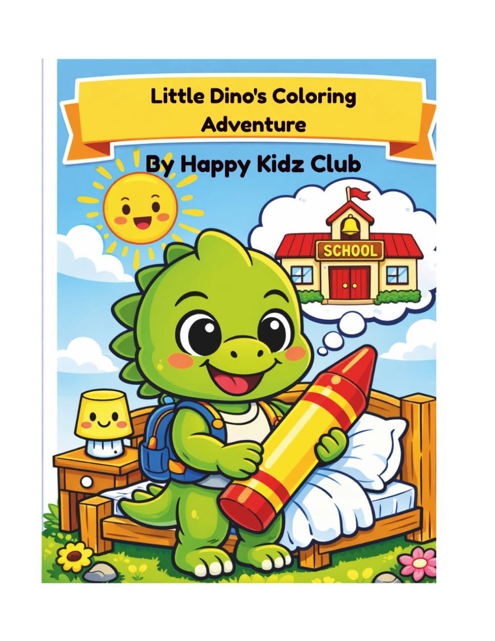 Little Dino's Coloring Adventure: Cute Dinosaur Coloring Book for Kids Ages 4-8, 27 Fun Dino Pages for Boys and Girls