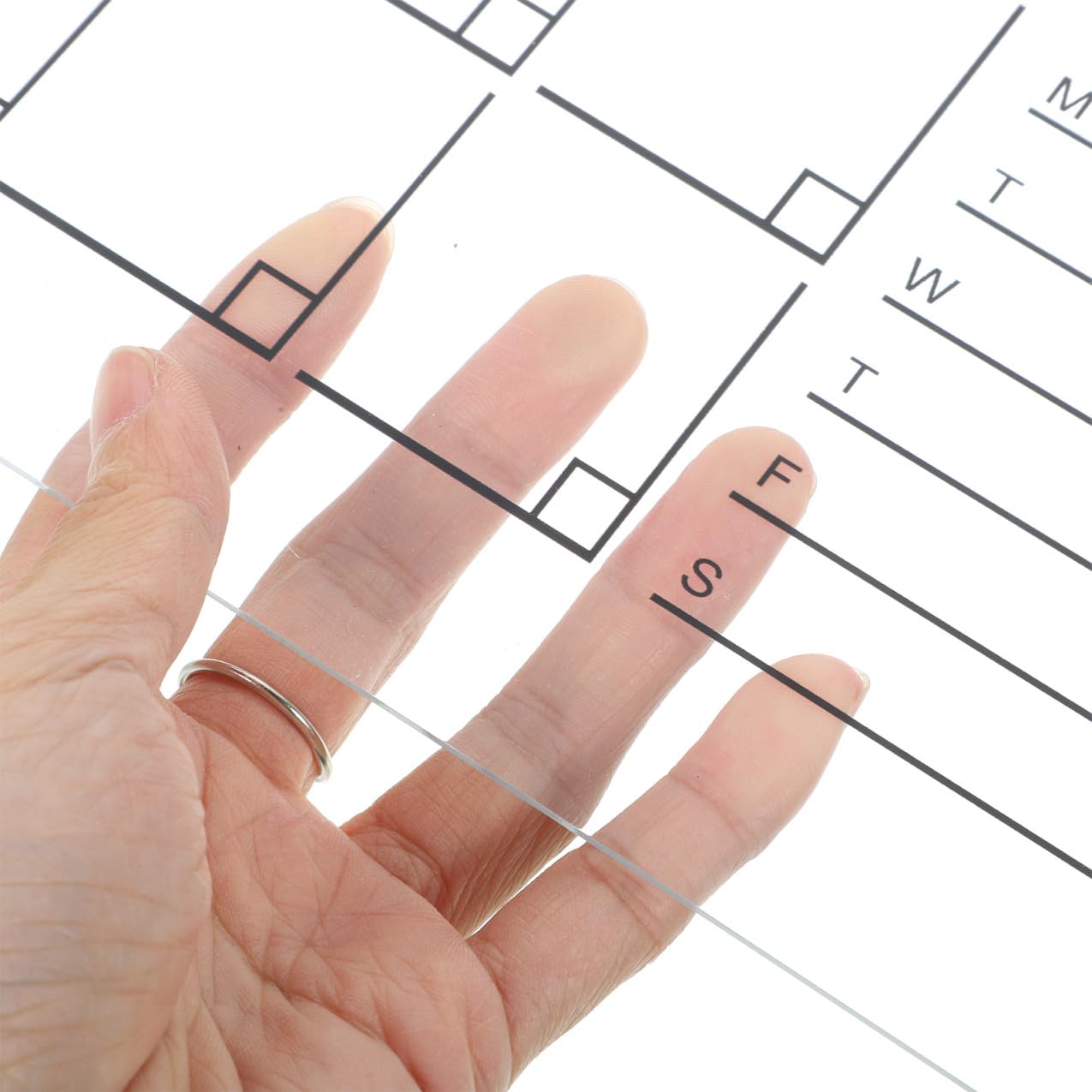 Operitacx 1satz Wandkalender Abwischbar Transparenter Wochenplaner Mit Und Whiteboard-stift Praktische Planungsboard Für Büro Zuhause Und Geschäfte