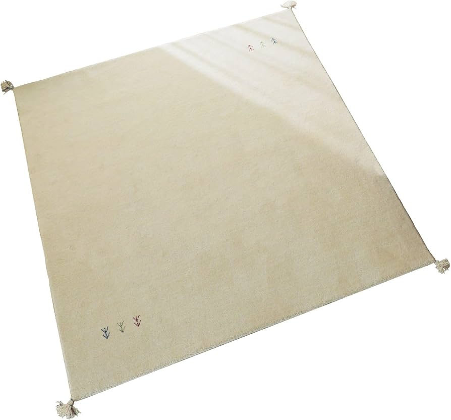 Amazon | グラムスタイル ギャッベ ラグ 絨毯 2畳 190x190cm 天然