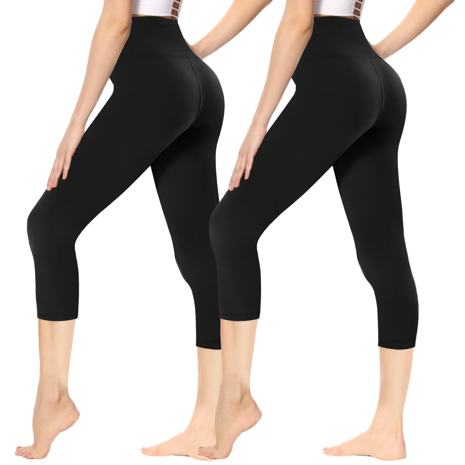 Gayhay Leggings Damen 3/4 Capri für Sport, 7/8 Sporthose High Waist Caprihose Blickdicht Leggins für Gym Yoga