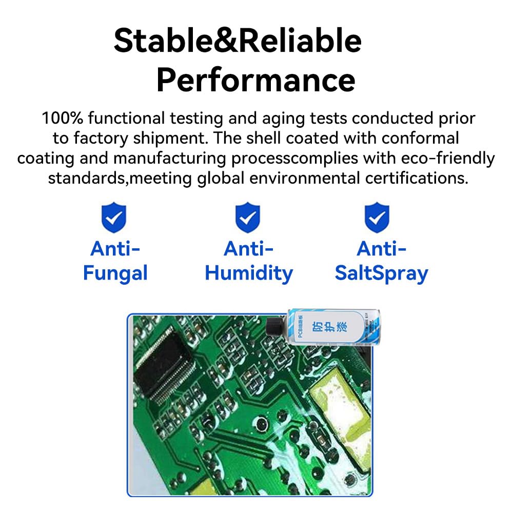 Image showing the internal circuit board and highlighting stable and reliable performance features