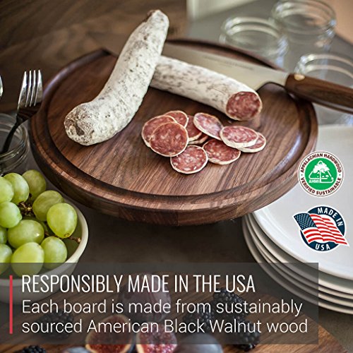 image for Made in USA Walnut Cutting Board by Virginia Boys Kitchens - Butcher B