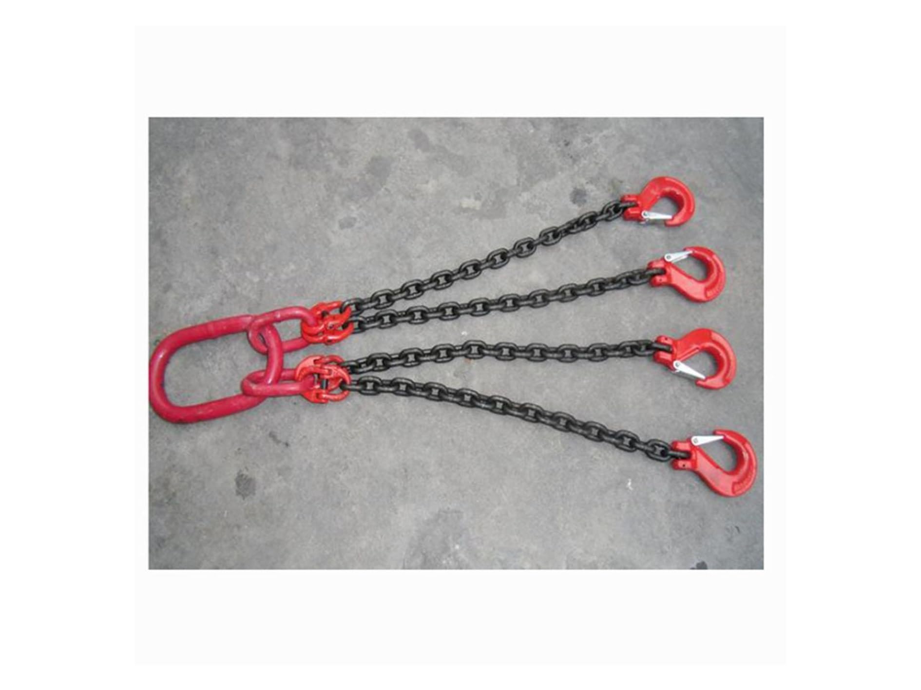 Catena di Sollevamento, Imbracatura a catena, gru spargitrice di sollevamento Sollevatore a tamburo a catena Morsetto Secchio Barile Serbatoio dell'olio Può Imbracatura a catena(1 ton 1m 4 leg)